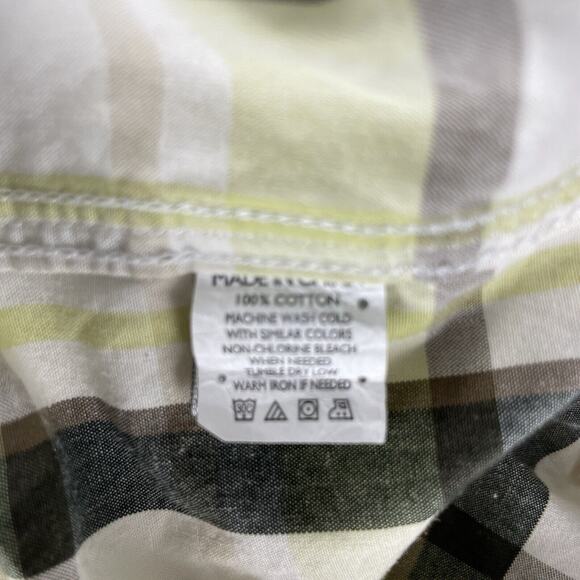 Rocawear Classic Mens Western Plaid Button Down Shirt XXL - Picture 7 of 8